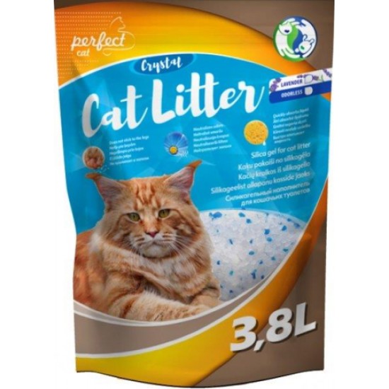 Pefect Cat Smiltis SILIKONA KAĶIEM 3.8L AR LAVANDU