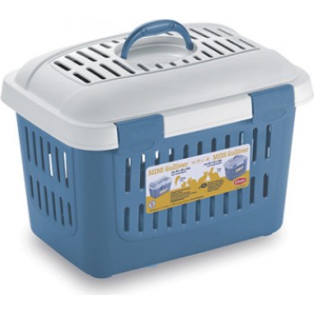 STEFANPLAST Transportēšanas bokss MIDI GULLIVER (debeszils/balts) cm 45x33x33h