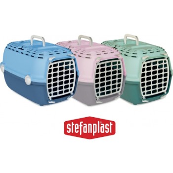 STEFANPLAST Transp.bokss HORIZON 1 plast.durvis (roza/gaiši pelēks)