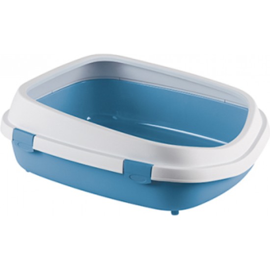 STEFANPLAST Kaķu tualete QUEEN (ziemeļu debesis/balts), izmērs cm 55x71x24,5h