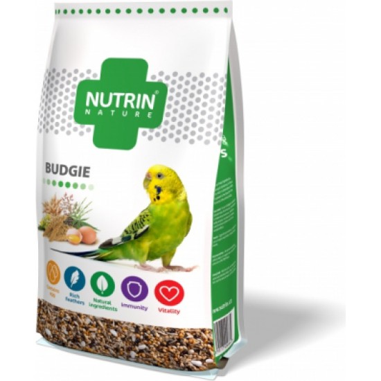 NUTRIN Nature - Budgie 1000gr - Kompleksā barība pundurpapagaiļiem