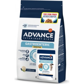ADVANCE VETERINARY DIETS CAT GASTRO SENSITIVE 1.5 kg + 1WET