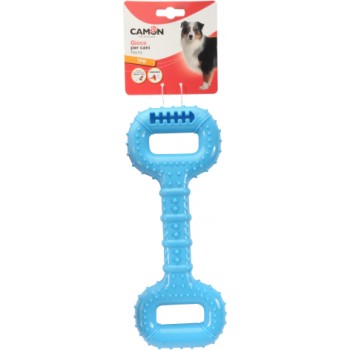 CAMON Rotalieta suņiem - termoplasta cilindrs ar rokturiem un pīkstuli 28cm