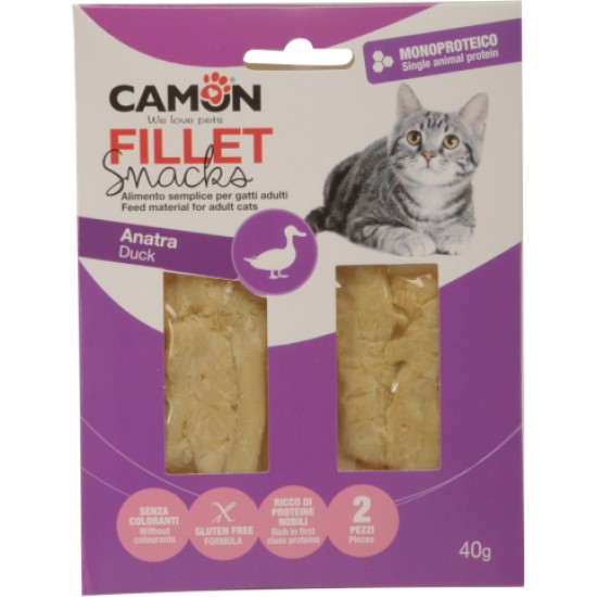 CAMON CAT Duck Fillets 40g - gardums kaķiem, pīles gaļas fileja