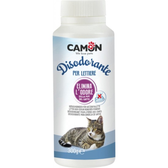 CAMON Litter box odour remover powder 300gr - dezod. līdz.kaķu kastēm
