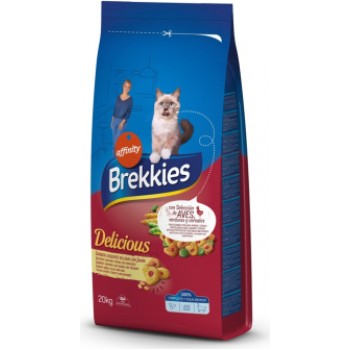 BREKKIES CAT DELICE POULTRY 20kg - pilnvērtīga barība kaķiem, ar vistas un tītara gaļu un dārzeņiem un graudaugiem