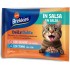 Brekkies Daily Delice Wet Cat Adult Salmon & Tuna 4x85 gr - konservi pieaugušiem kaķiem, ar lasi vai tunci.