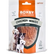 BOXBY CHICKEN WINGS 100g - papildus barība pieaugušiem suņiem, kaltēti vistu gaļas gabaliņi.