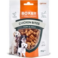 BOXBY CHICKEN BITES 90g - papildbarība suņiem no 9.mēn.vecuma, vistu gaļas gabaliņi