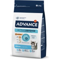 ADVANCE CAT KITTEN 1.5 KG - КAĶĒNIEM NO 2 LĪDZ 12 MENEŠIEM (VISTA UN RĪSI)