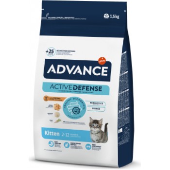 ADVANCE CAT KITTEN 1.5 KG - КAĶĒNIEM NO 2 LĪDZ 12 MENEŠIEM (VISTA UN RĪSI)