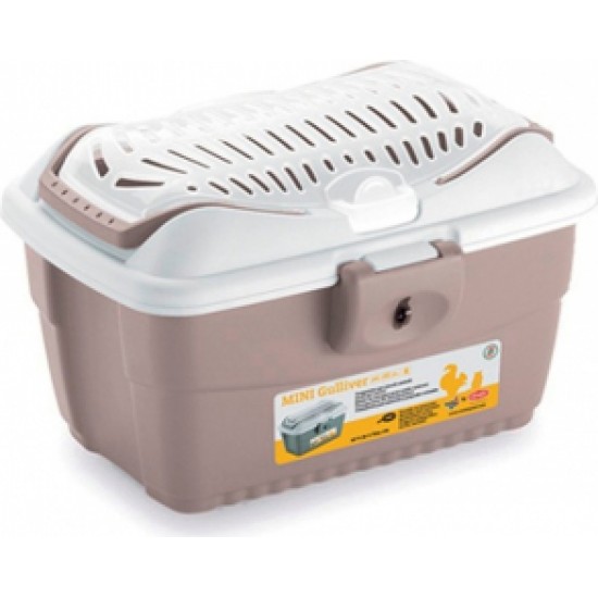 Stefanplast Transp.bokss MINI GULLIVER (pūderkr./balts)