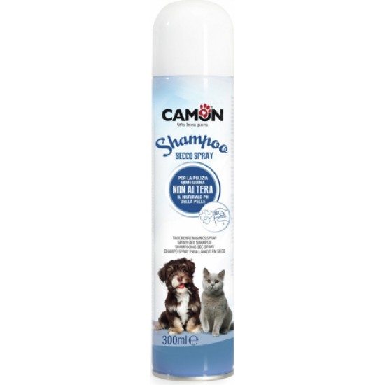Camon Sausās tirīšanas šamp.-sprejs suņ./kaķ. 300ml