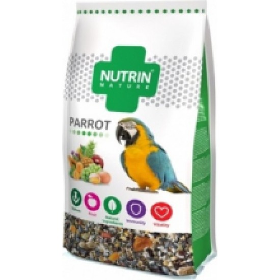 NUTRIN Nature - Parrot 750gr - PILNVĒRTĪGA BARĪBA PAPAGAIĻIEM
