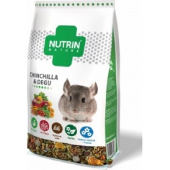 NUTRIN Nature - Chinchilla & Degu 750gr - PILNVĒRTĪGA BARĪBA ŠINŠILĀM UN DEGU