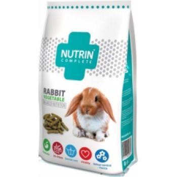 NUTRIN Complete - Rabbit Vegetable 400gr - PILNVĒRTĪGA EKSTRUDES BARĪBA AR DĀRZEŅIEM TRUŠIEM NO 8 MĒNEŠU VECUMA
