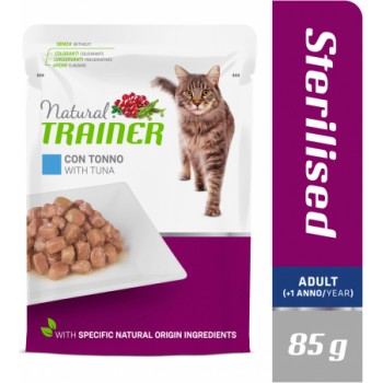 NT STERILISED TUNA BUSTA 85G - KONSERVI AR TUNCI PIEAUGUŠIEM STERILIZĒTIEM KAĶIEM (12gb)