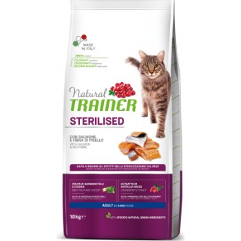 NT STERILISED ADULT SALMON&PEA 10KG - SAUSĀ BARĪBA AR LASI UN ZIRNĪŠIEM PIEAUGUŠIEM STERILIZĒTIEM KAĶIEM
