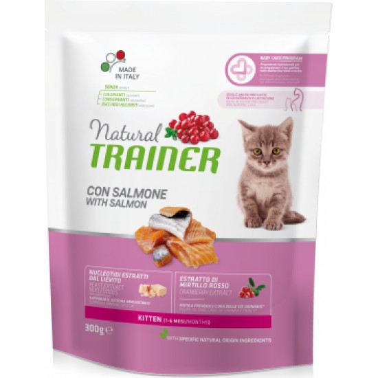 NT KITTEN WITH SALMON 300GR - SAUSĀ BARĪBA AR LASI KAĶĒNIEM