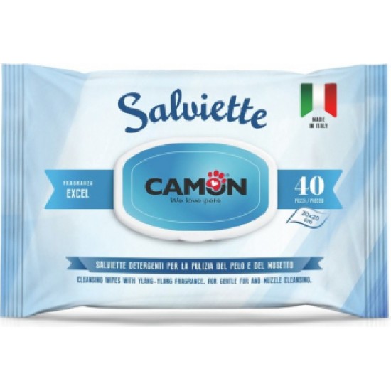 Camon Mitrās tīrīšanas salvetes EXCEL 30x20cm 40gb.