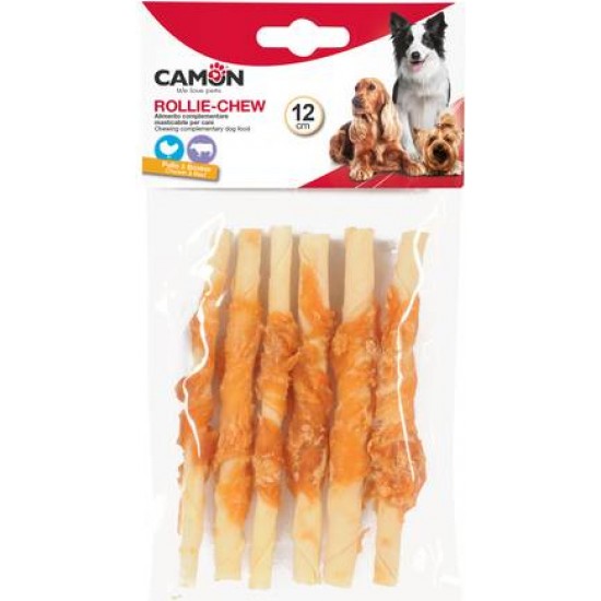 Camon Košļ. Jēlādas rullītis ar vistu 70gr/12cm 6gb.