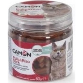 Camon Gardums kaķiem - vistas / rīsa gabaliņi 60g