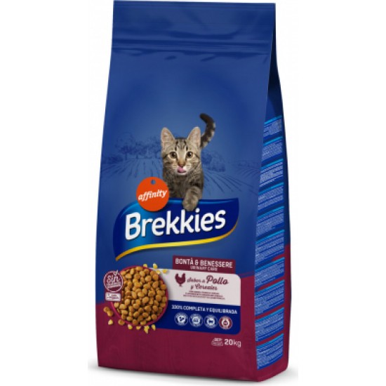 BREKKIES CAT URINARY 20KG - STERILIZĒTIEM KAĶIEM (VISTA UN RĪSI)
