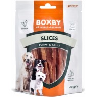 BOXBY SLICES FOR DOGS 100g - ŠĶĒLĪTES PIEAUGUŠIEM SUŅIEM (100% VISTA)