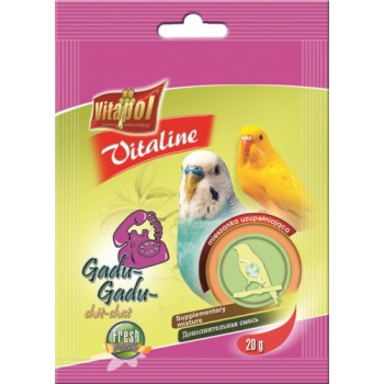 VITALINE Chit-Chat supplementary mixture for budgie 20g - Vitapol Vitaline papildbarība ar vitamīniem viļņainajiem papagaiļiem