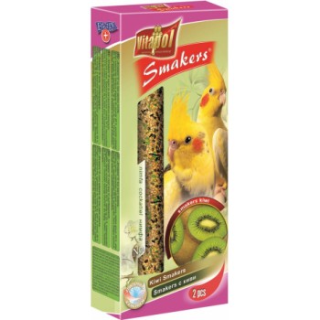 STANDARD Smakers kiwi for cockatiel 2pcs 90g - Vitapol nūjiņas ar kivi vidējiem papagaiļiem.