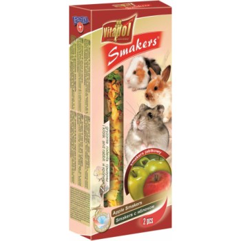 STANDARD Smakers apple for rodents and rabbit 2pcs 90g - Vitapol nūjiņas ar āboliem grauzējiem