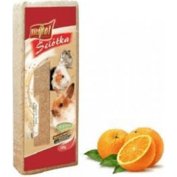Vitapol SAWDUST orange 1.1kg - Skaidu pakaiši grauzējiem ar apelsīna aromātu, 1.1 kg