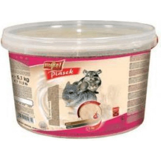 Vitapol SAND bucket for chinchilla 5.1kg - Smiltis šinšilām 5.1 kg