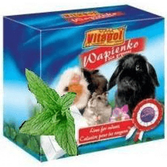 MINERAL BLOCK with peppermint for rodents and rabbit 1pc 40g - Vitapol minerālu akmens ar piparmētru