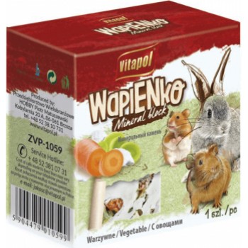 MINERAL BLOCK vegetable for rodents and rabbit 1pc 40g - Vitapol minerālu akmens ar dārzeņiem