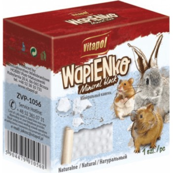 Vitapol MINERAL BLOCK natural for rodents and rabbit 1pc 40g - dabisko minerālvielu bloks, papildbarība grauzējiem