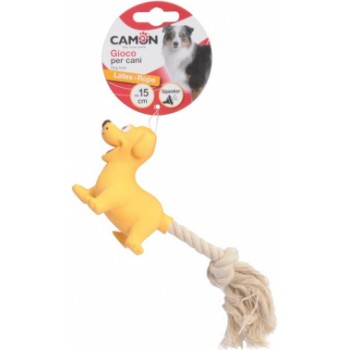 Camon Rot. Suņiem Lateksa dzīvn.ar virvi 15cm