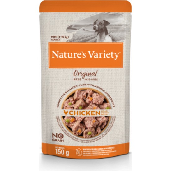 Konservi NV Dog Original Mini Chicken 0.150 kg - Konservi ar vistu pieaugušiem suņiem (8gb)