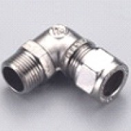 Kompresijas līkums Cu caurulei 10x1/2"M hroms