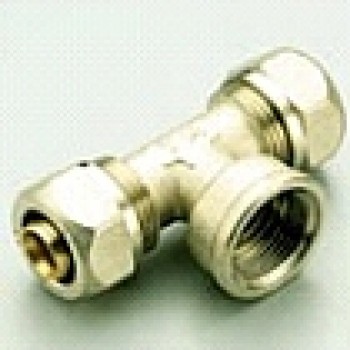 PE-X kompresijas trejgabals 16x1/2"Fx16