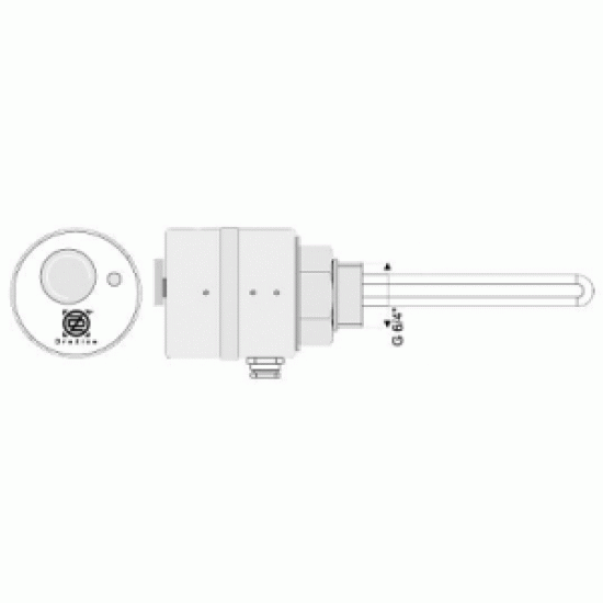Sildelements TJ G6/4" 2kW, ieskrūvējams