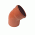 KG ārdarbu līkums DN 200/45*,PP, oranžs