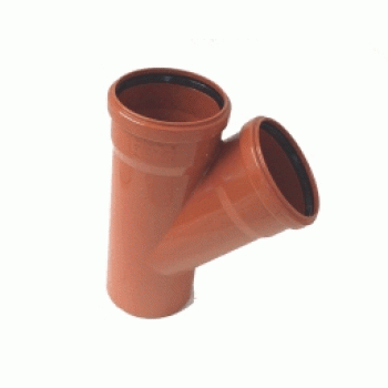 KG ārdarbu atzars DN 110/110; 45°,PP, oranžs