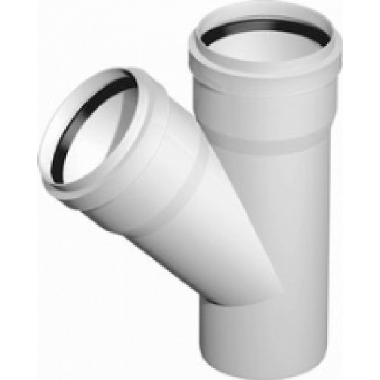 Atzars DN 50/50/45°,PP, balts
