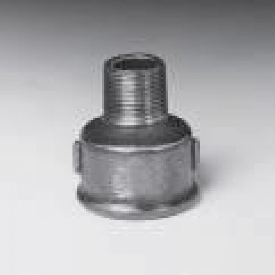 Čuguna pāreja 1"1/2x1"1/4 FM, melna