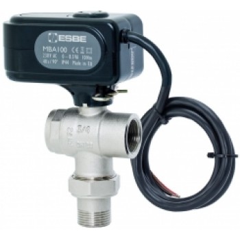 Lodveida ventilis ar piedziņu MBA135 230V,G3/4",3w, 9,6Kvs, Esbe