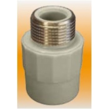 PPR pāreja d32x3/4"M, pelēka    77734