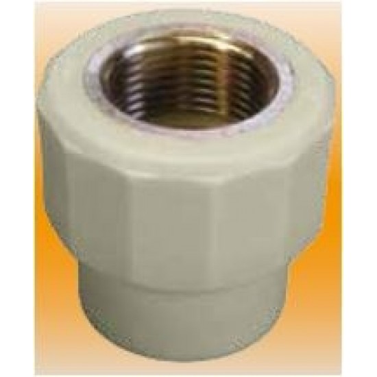 PPR pāreja d32x3/4"F, pelēka