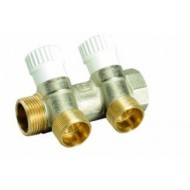 Kolektors 3/4"x1/2" CP462 2-ceļu, ar noslēgvārstu