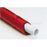 PE-X/AL/PE-X caurule ar izolāciju D16x2.0, sarkana (50m),AL-Cobrapex